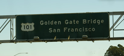 Golden Gate Bridge Sign